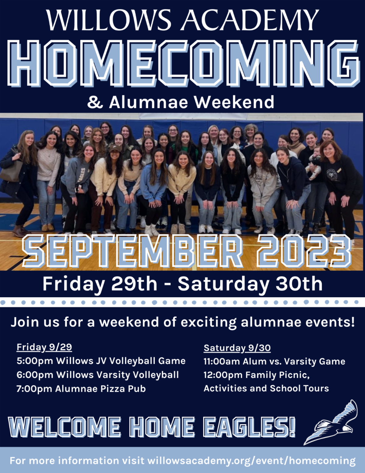 Calling Alumnae: Survey & Homecoming Weekend - Willows Academy